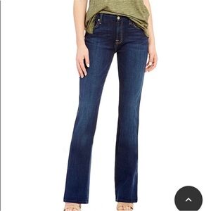 7 For All Mankind Dark Blue Flare Jeans